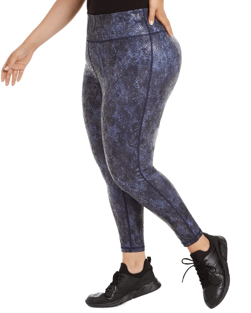 Navy print leggings top
